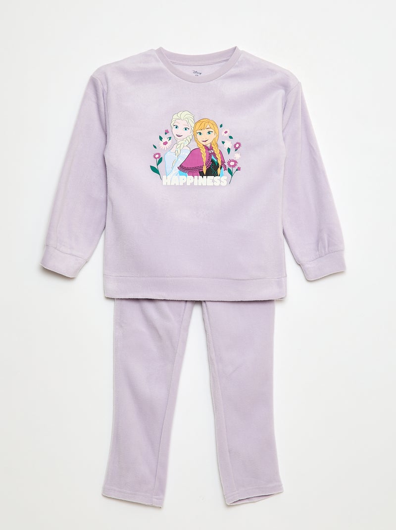 Fleece pyjama 'Frozen' 'Disney' - 2-delig Paars - Kiabi