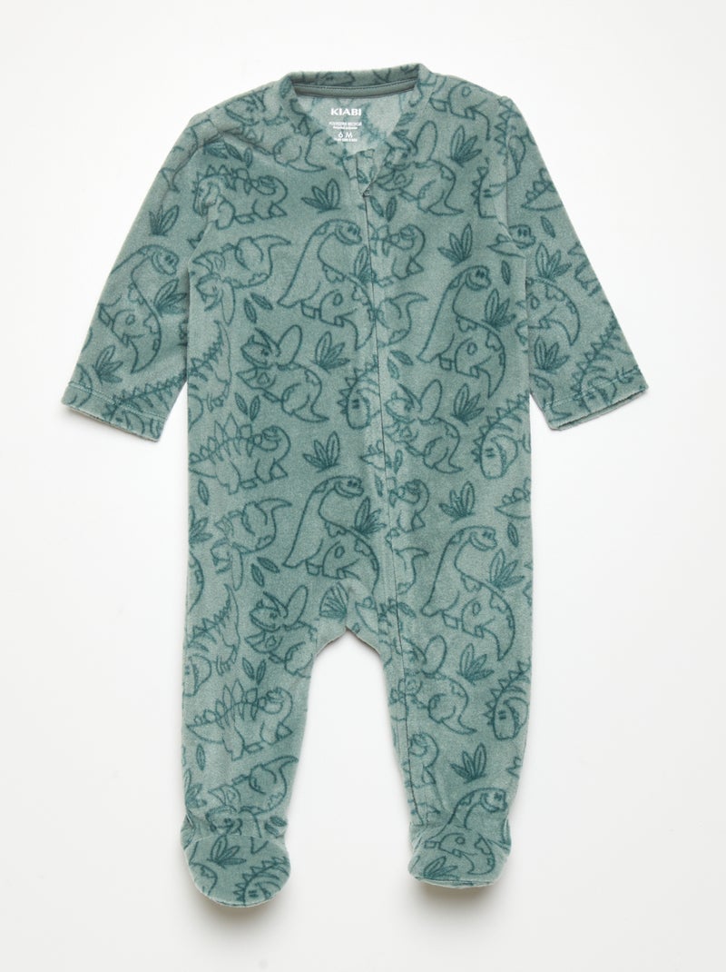 Fleece pyjama GROEN - Kiabi