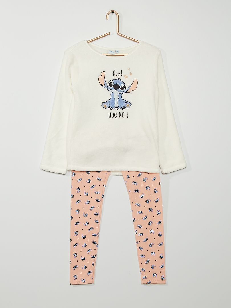 Mangel Controle vereist Fleece pyjama 'Lilo & Stitch' - WIT - Kiabi - 13.00€