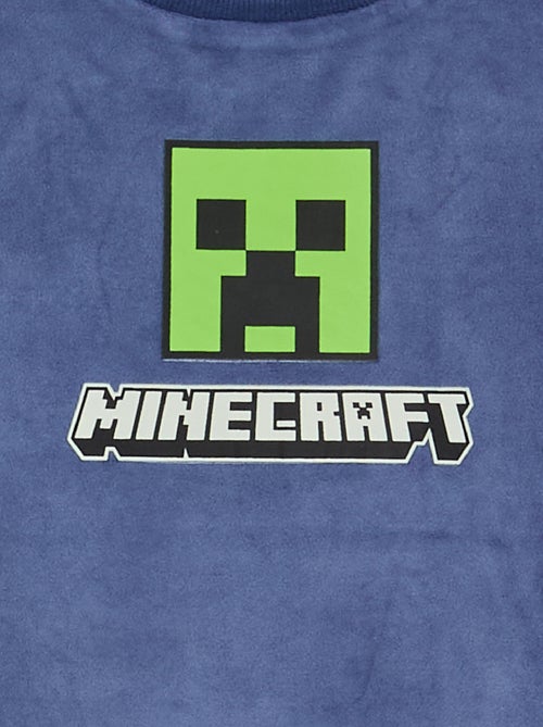 Fleece pyjama 'Minecraft' 2-delig - T-shirt met lange mouwen + broek - Kiabi
