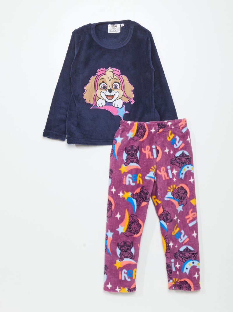 Fleece pyjama 'PAW Patrol' - 2-delig BLAUW - Kiabi