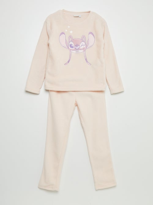 Fleece pyjama 'Stitch' - 2-delig - Kiabi