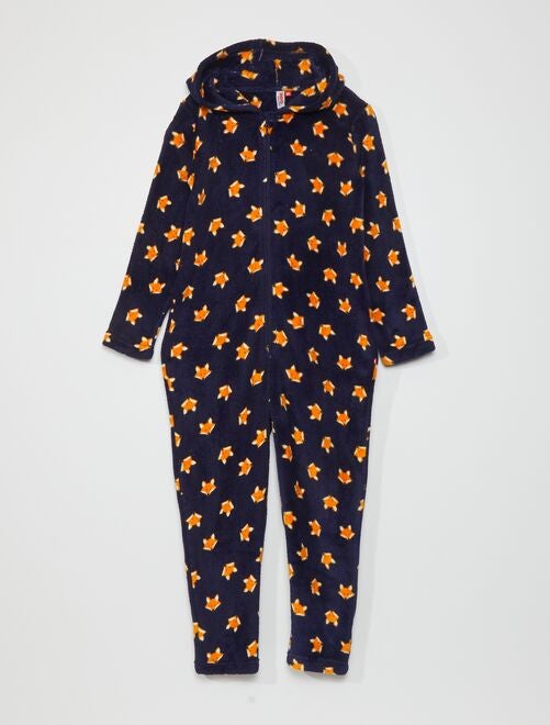 Fleece pyjamapak met vosmotiefje - Kiabi