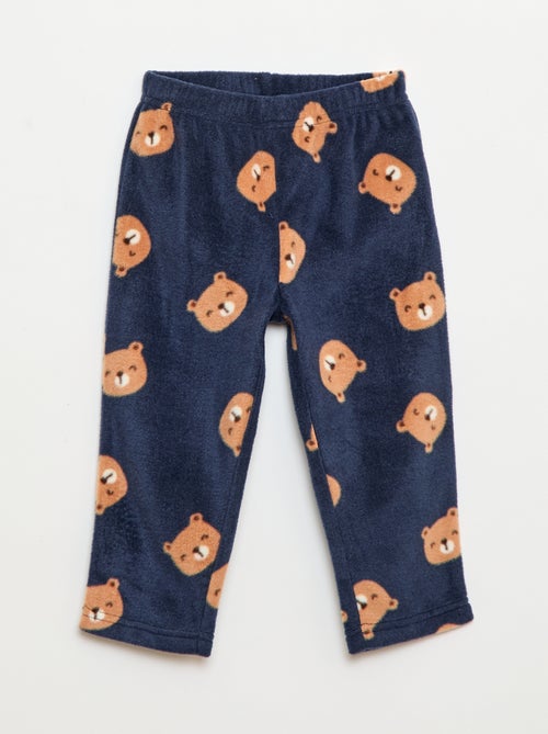 Fleece pyjamasetje - Top + broek - Kiabi