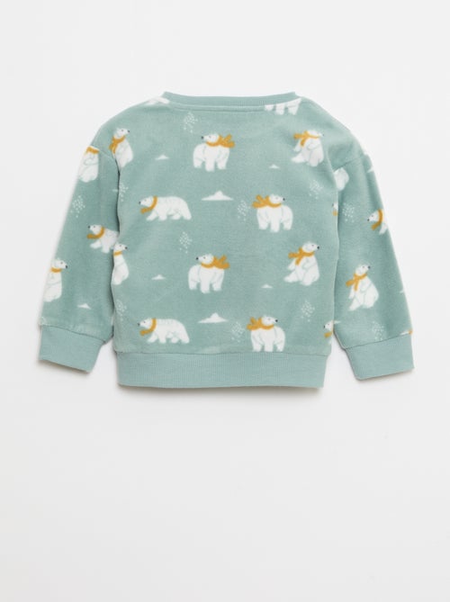 Fleece pyjamasetje - Top + broek - Kiabi