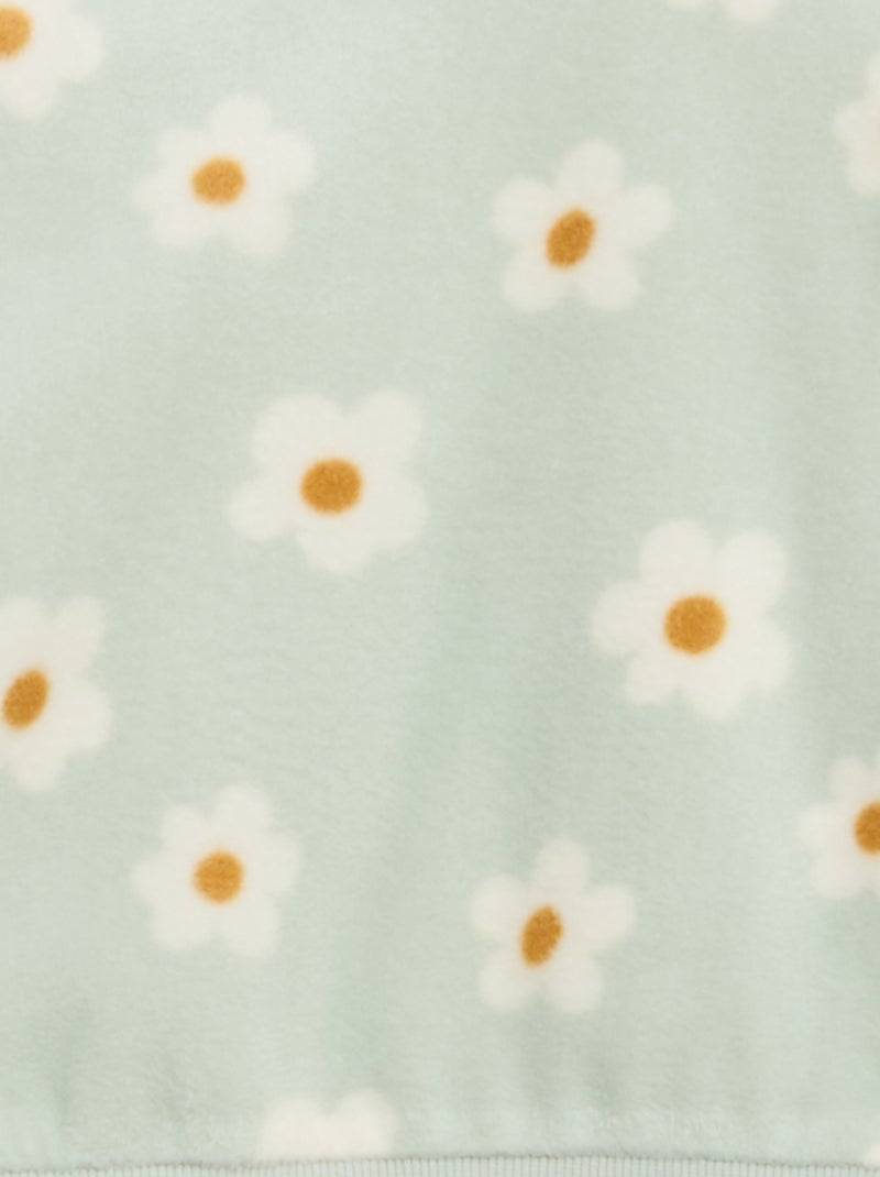 Fleece pyjamasetje - Top + broek Groen - Kiabi