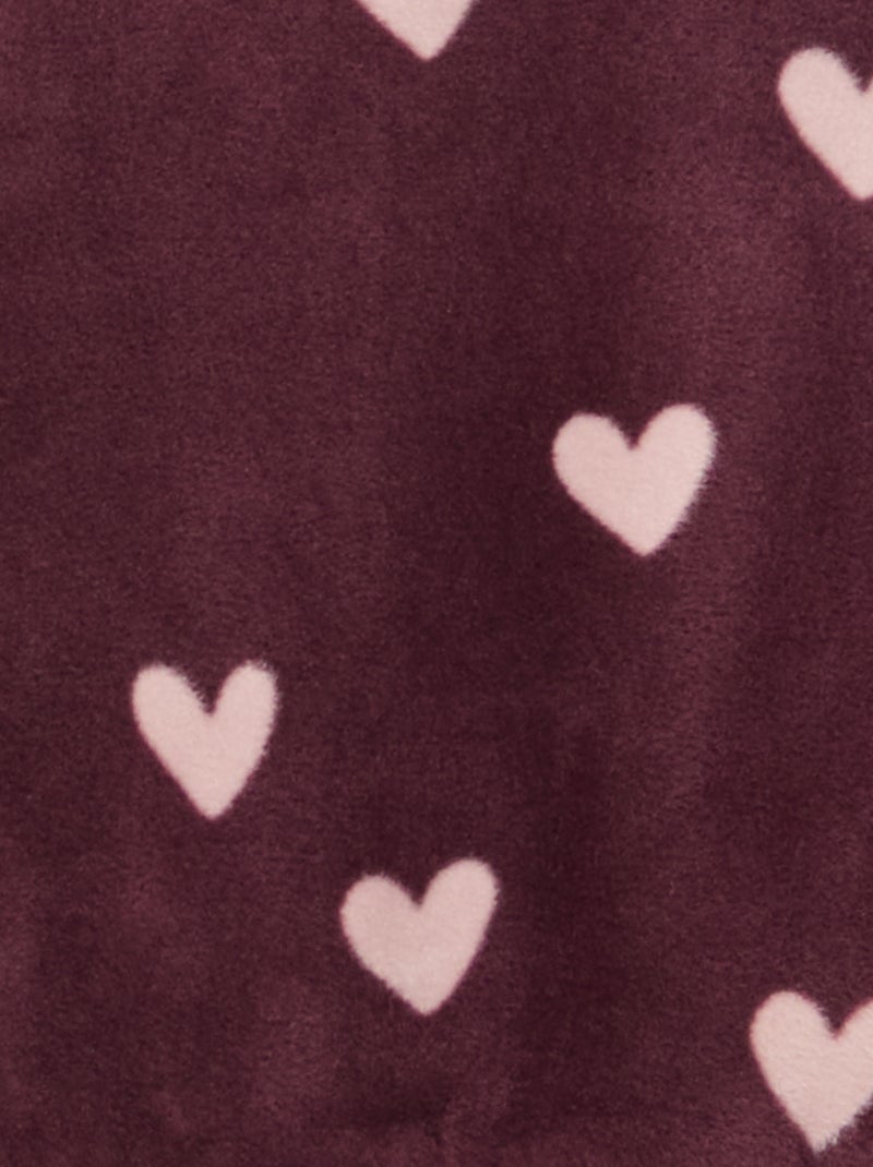 Fleece pyjamasetje - Top + broek Rose - Kiabi