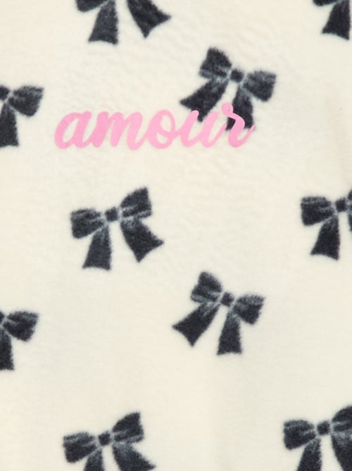 Fleece pyjamasetje - Top + broek - Kiabi