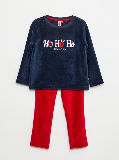 Fleece pyjamasetje in kerstthema - 2-delig - Kiabi