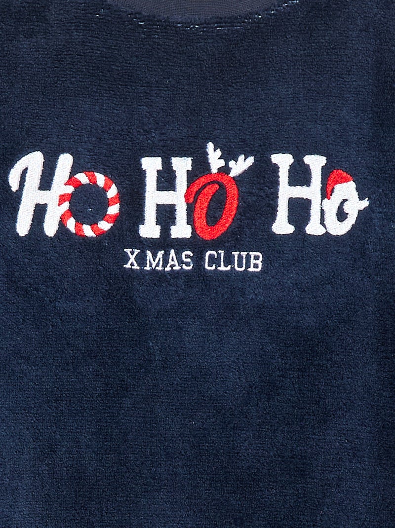 Fleece pyjamasetje in kerstthema - 2-delig Rood - Kiabi