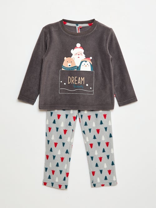 Fleece setje - T-shirt + broek - 2-delig - Kiabi