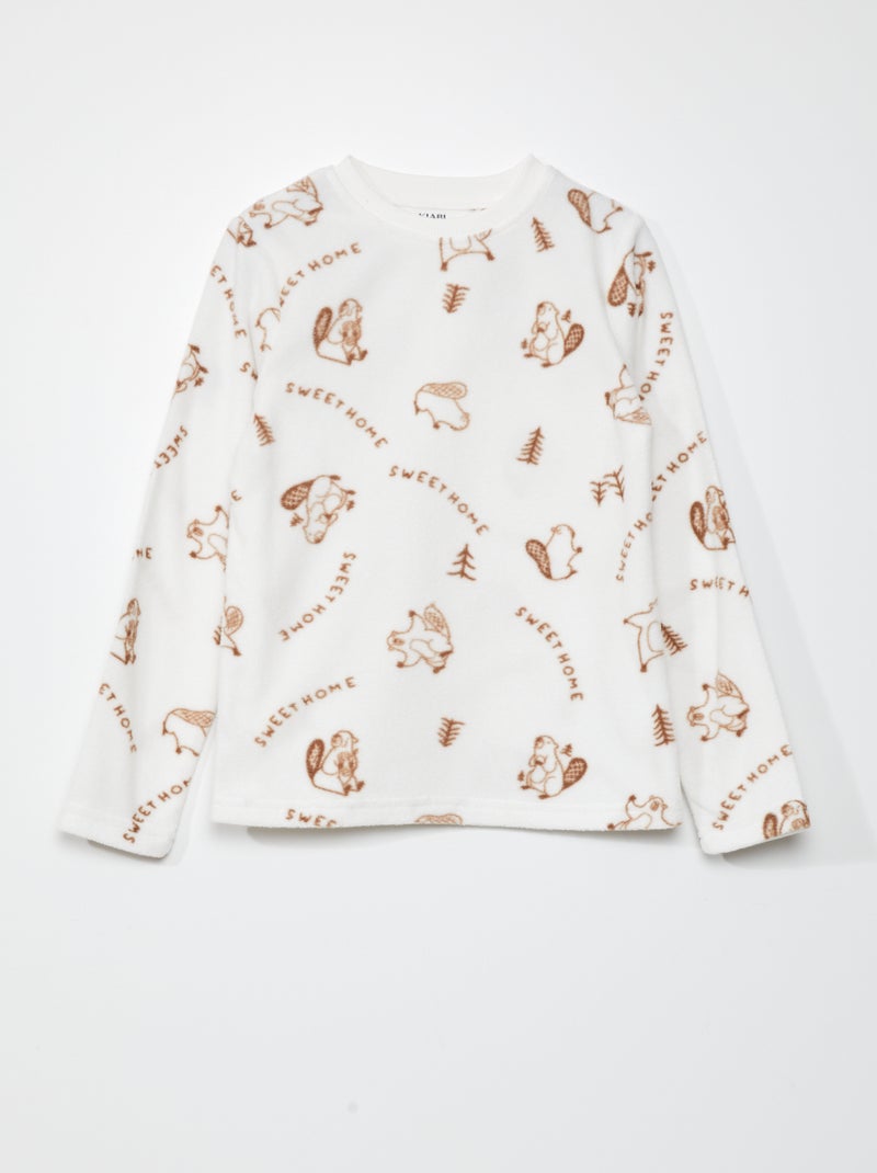 Fleece sweater BIEGE - Kiabi