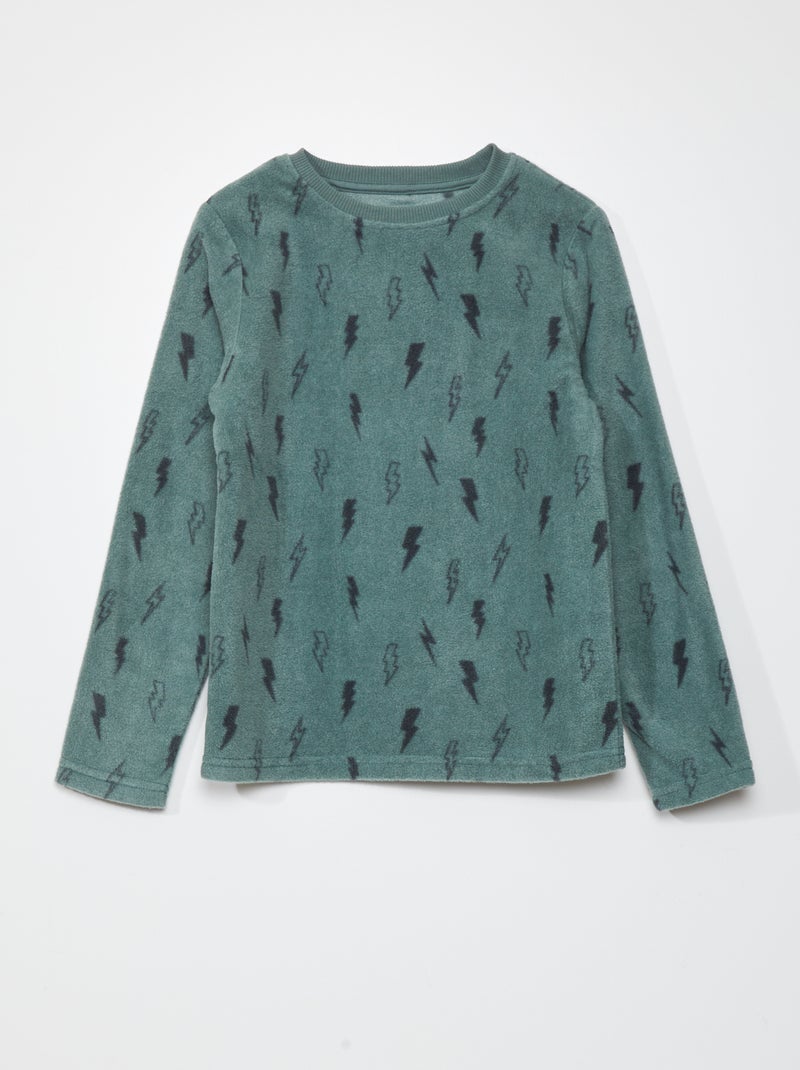 Fleece sweater GROEN - Kiabi