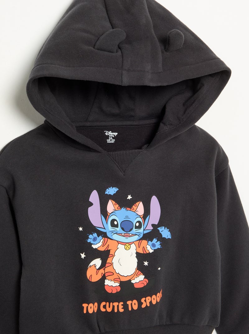 Fleece sweater 'Halloween' 'Disney' 'Stitch' Donkergrijs / Antraciet - Kiabi