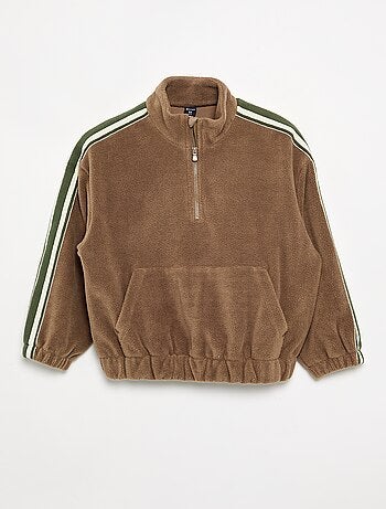 Fleece sweater met coltrucker