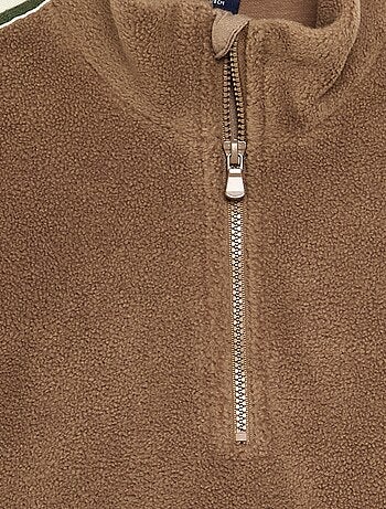 Fleece sweater met coltrucker