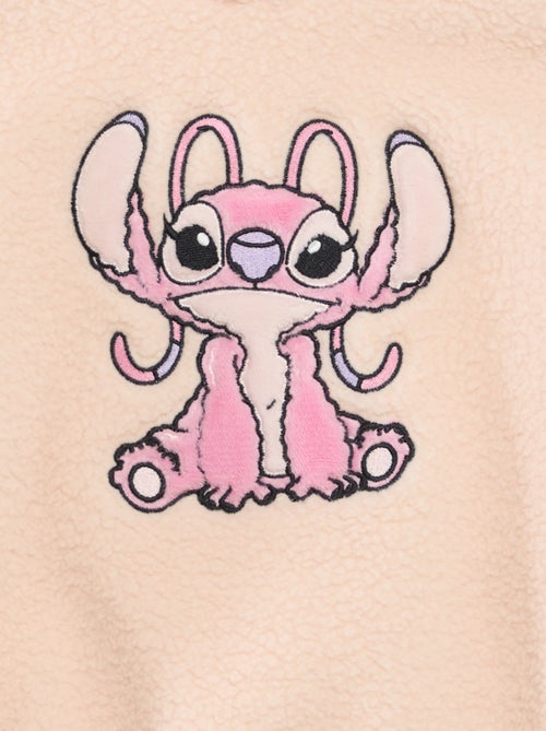 Fleece-sweater met Stitch-print en oortjes op de capuchon - Kiabi