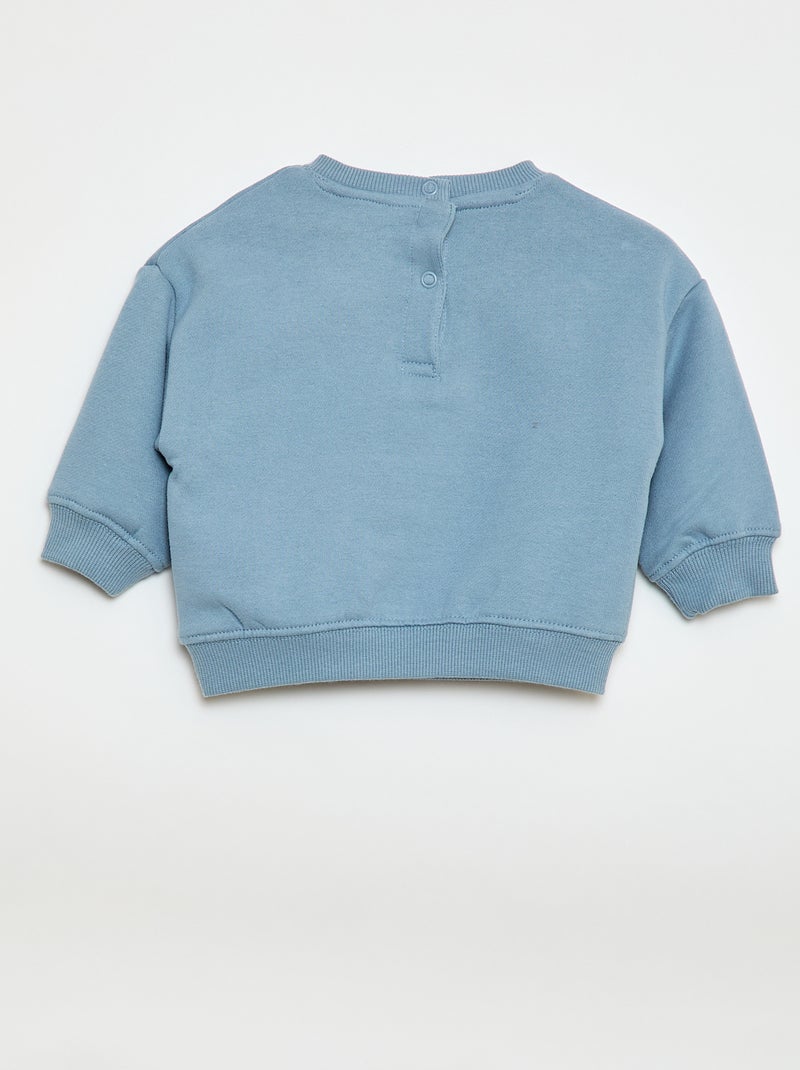 Fleece sweater met 'Winnie'-print Blauw - Kiabi