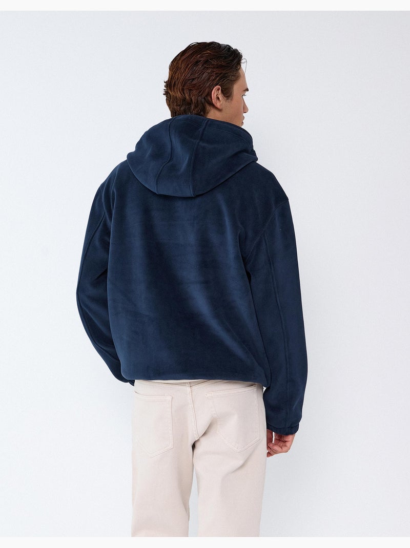 Fleece-sweatshirt, mo fashion Blauw - Kiabi