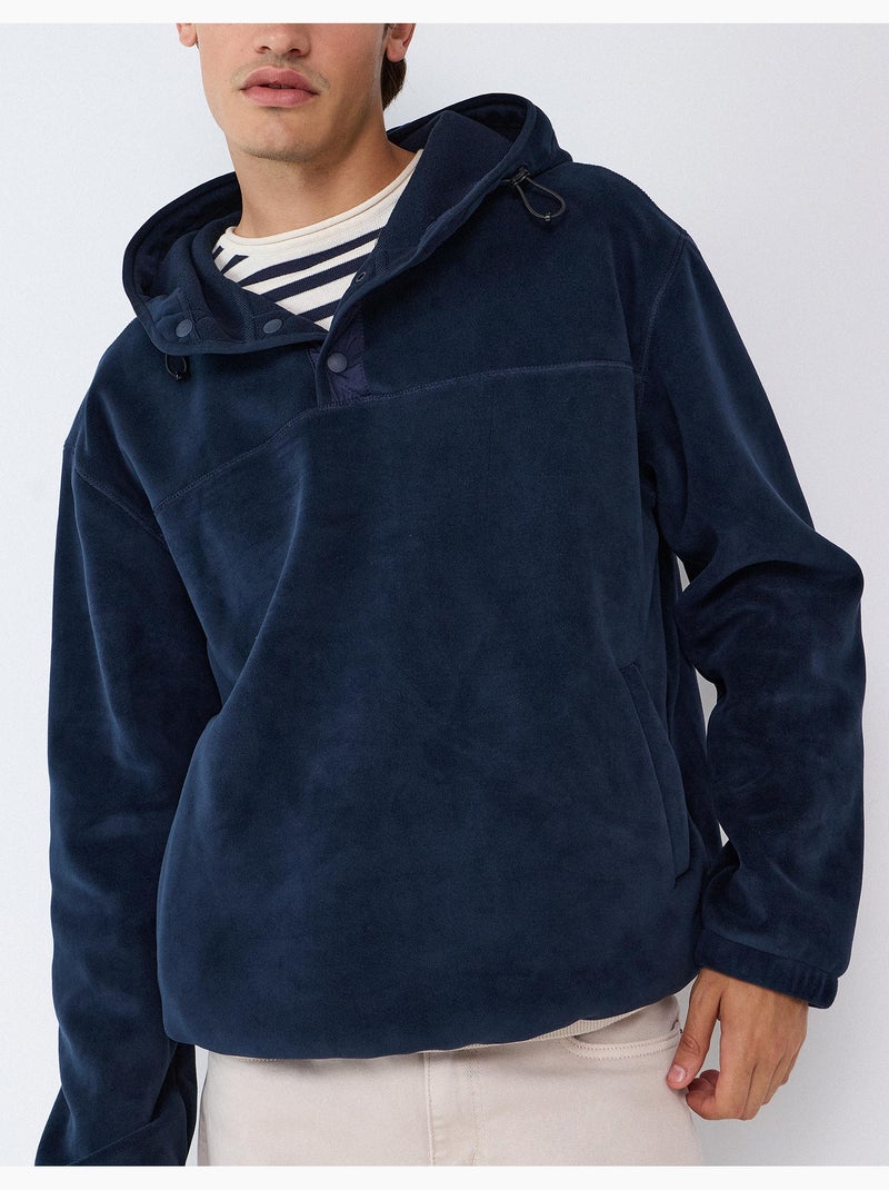 Fleece-sweatshirt, mo fashion Blauw - Kiabi