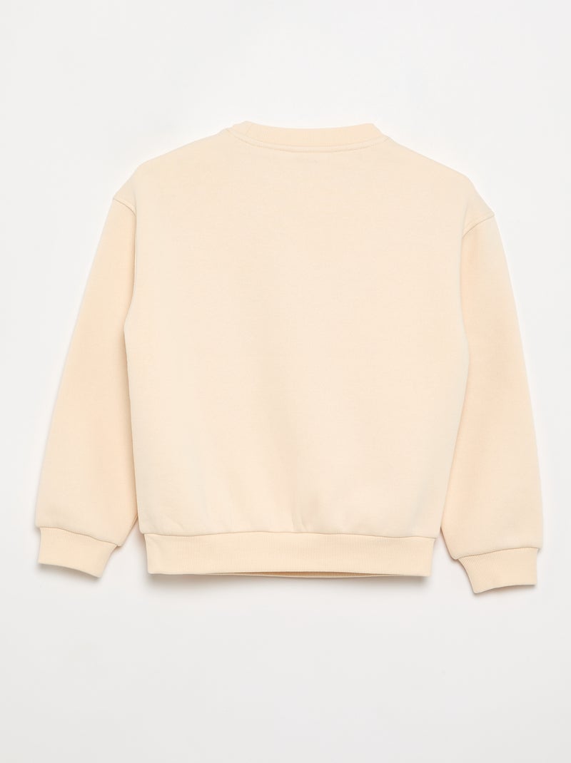 Fleece sweatshirt Wit - Kiabi
