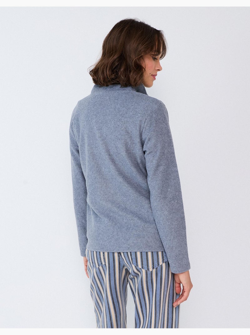 Fleece trui, mo fashion Grijs - Kiabi