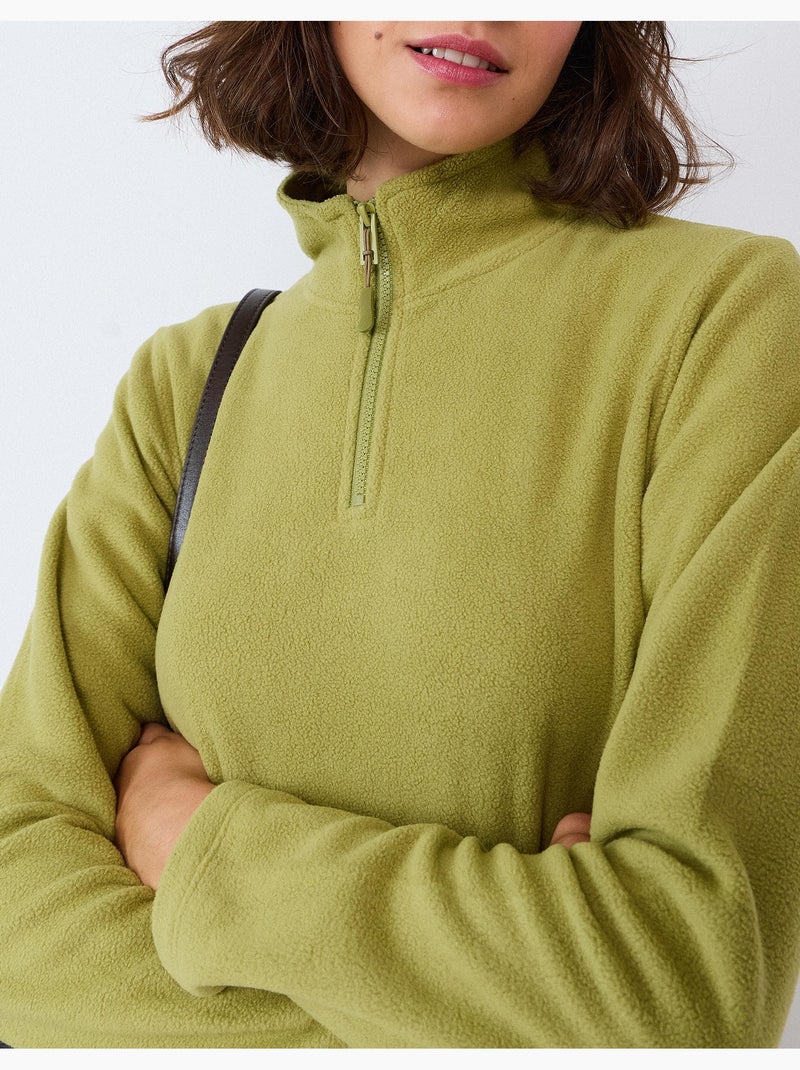 Fleece trui, mo fashion Groen - Kiabi