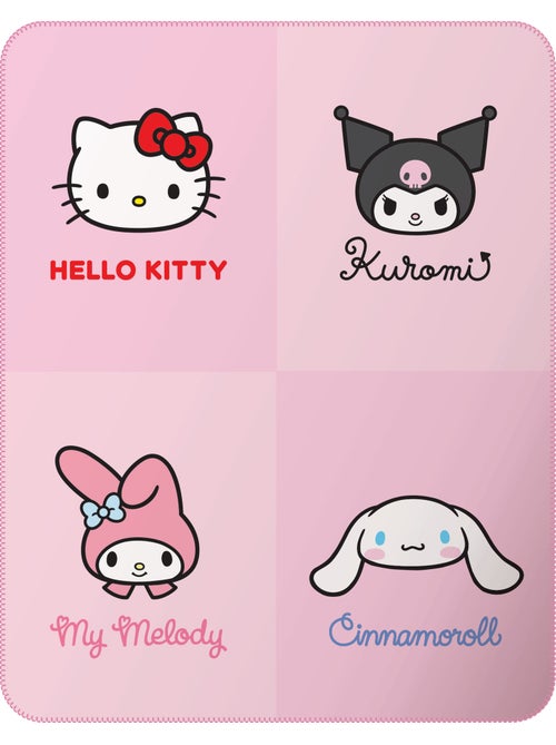 Fleecedeken bedrukt 100% polyester, hello kitty reunion - Kiabi Fleecedeken bedrukt 100% polyester, hello kitty reunion - Kiabi