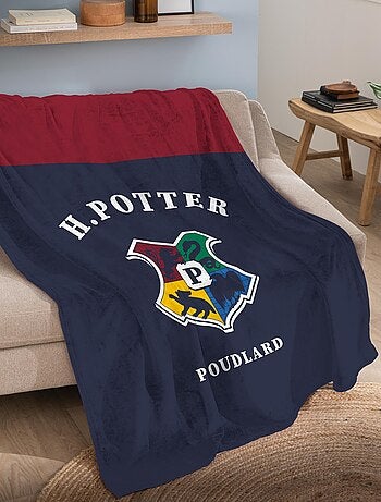 Fleecedeken bedrukt extra zachte 100% polyester, harry potter stripes
