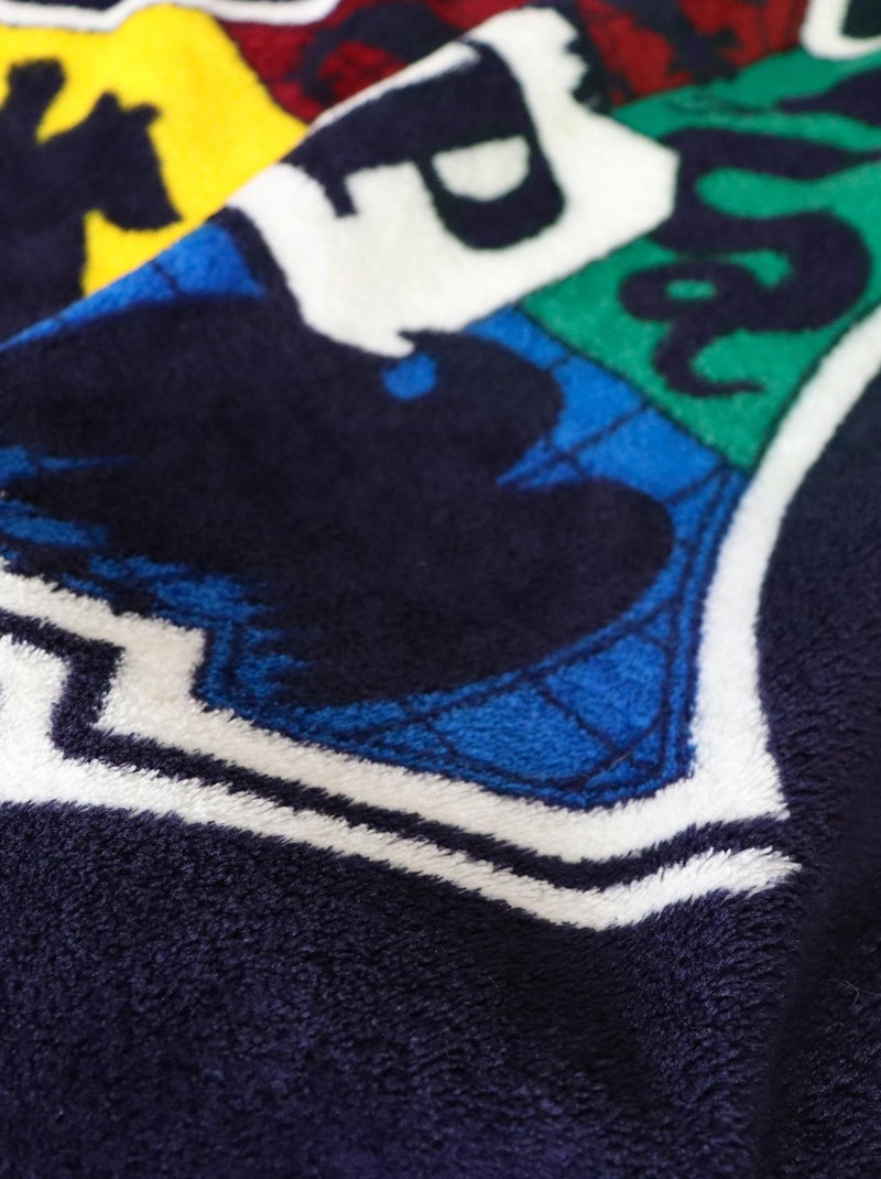 Fleecedeken bedrukt extra zachte 100% polyester, harry potter stripes Blauw - Kiabi