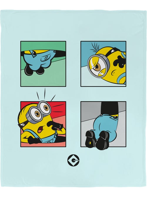 Fleecedeken bedrukt extra zachte 100% polyester, minions oups - Kiabi Fleecedeken bedrukt extra zachte 100% polyester, minions oups - Kiabi