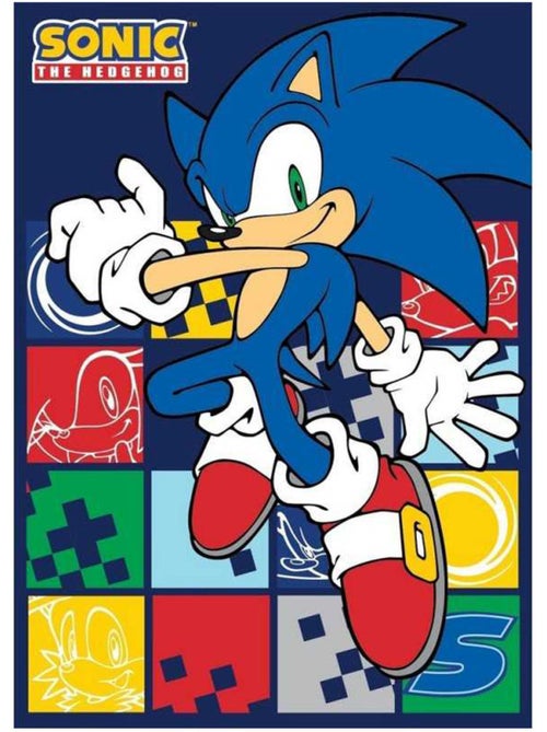 Fleecedeken microvezel motief Sonic - Sonic - Kiabi