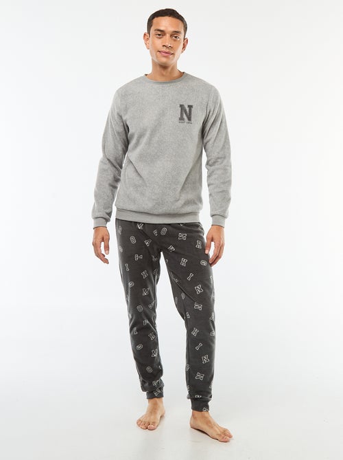Fleecepyjama met T-shirt + broek - 2-delig - Kiabi