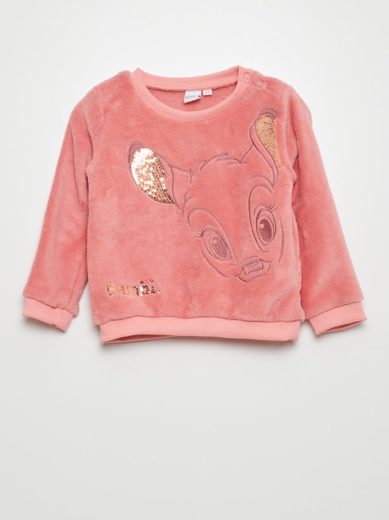Fleecesweater met Disney-print ROSE - Kiabi
