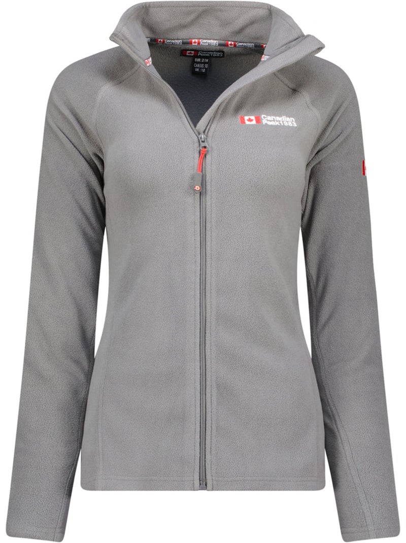 Fleecevest met rits en opstaande kraag tugeak – canadian peak Donkergrijs - Kiabi