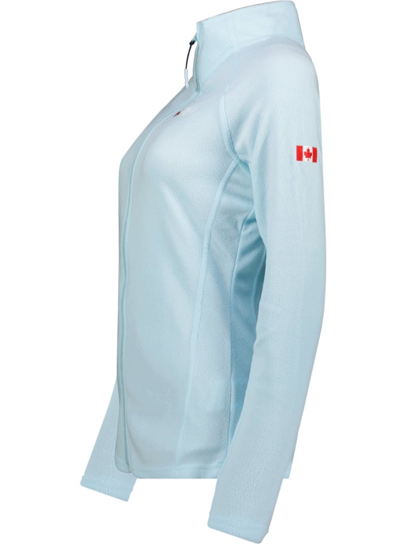 Fleecevest met rits en opstaande kraag tugeak – canadian peak Hemelsblauw - Kiabi