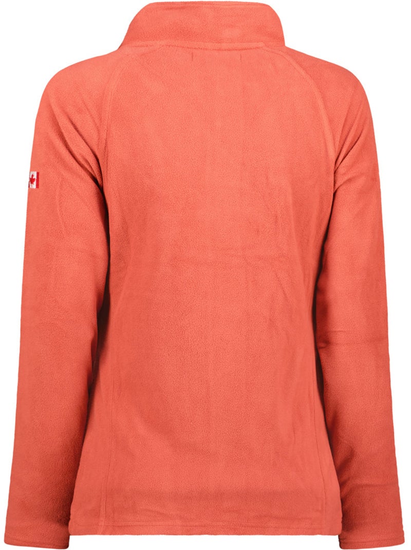 Fleecevest met rits en opstaande kraag tugeak – canadian peak Terracotta - Kiabi