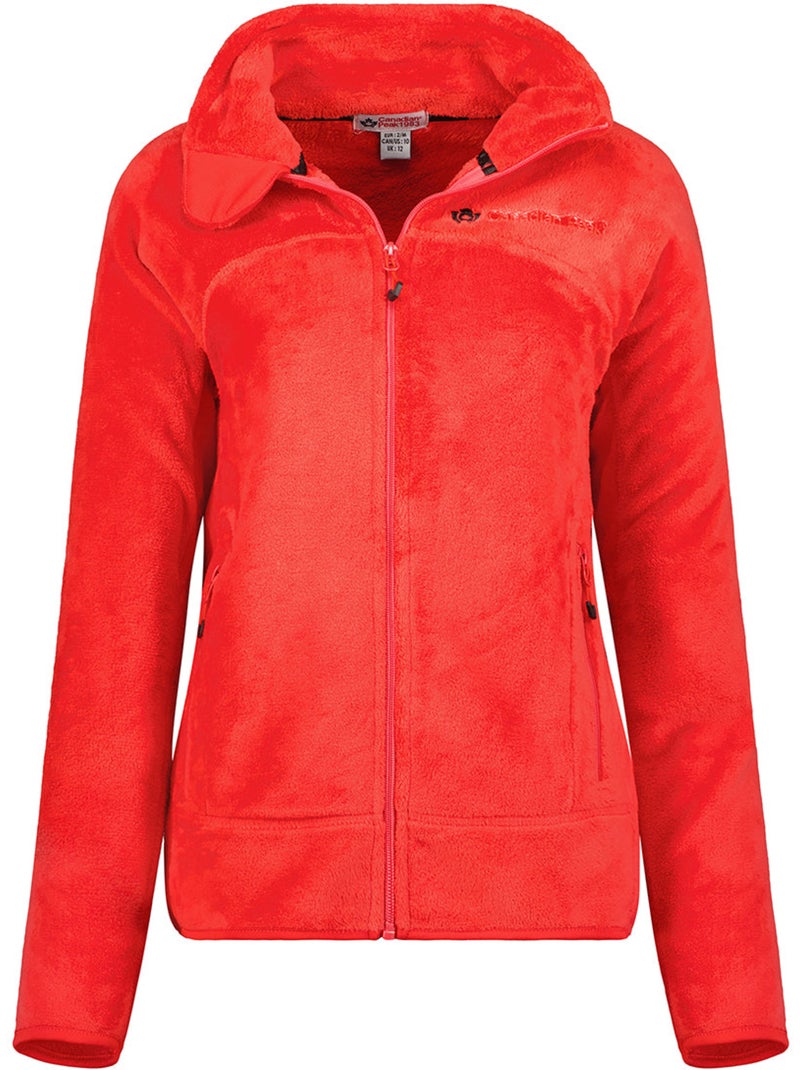 Fleecevest met rits udilas – canadian peak Rood - Kiabi