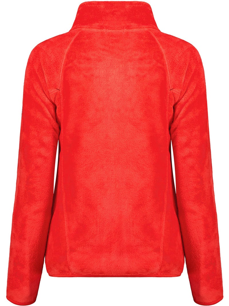 Fleecevest met rits udilas – canadian peak Rood - Kiabi