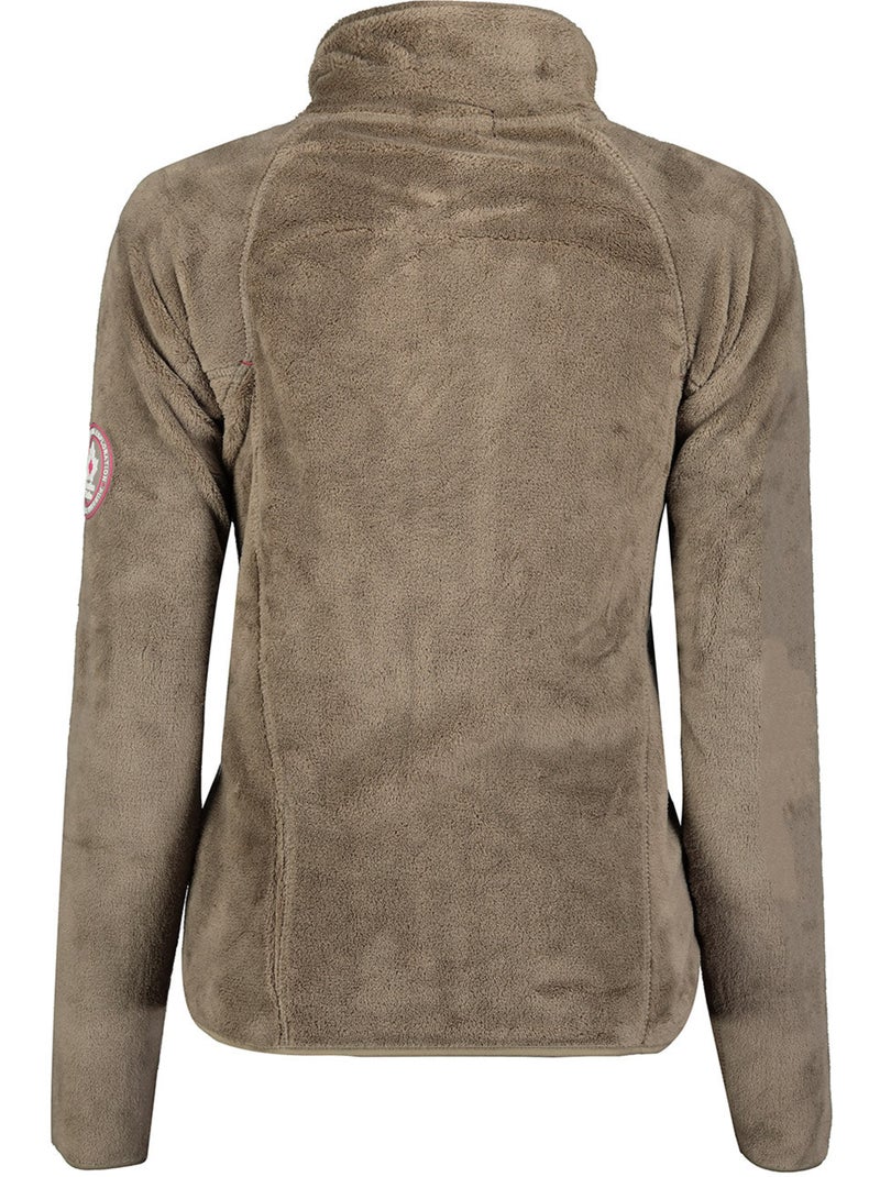 Fleecevest met rits udilas – canadian peak Taupe - Kiabi