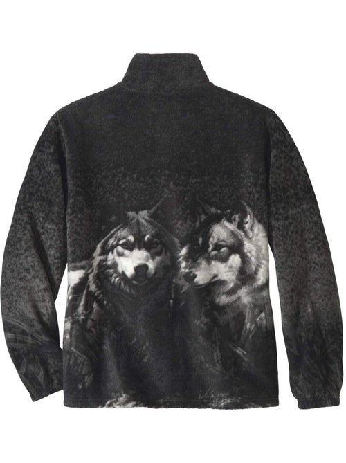 Fleecevest met wolvenprint - ATLAS FOR MEN - Kiabi Fleecevest met wolvenprint - ATLAS FOR MEN - Kiabi