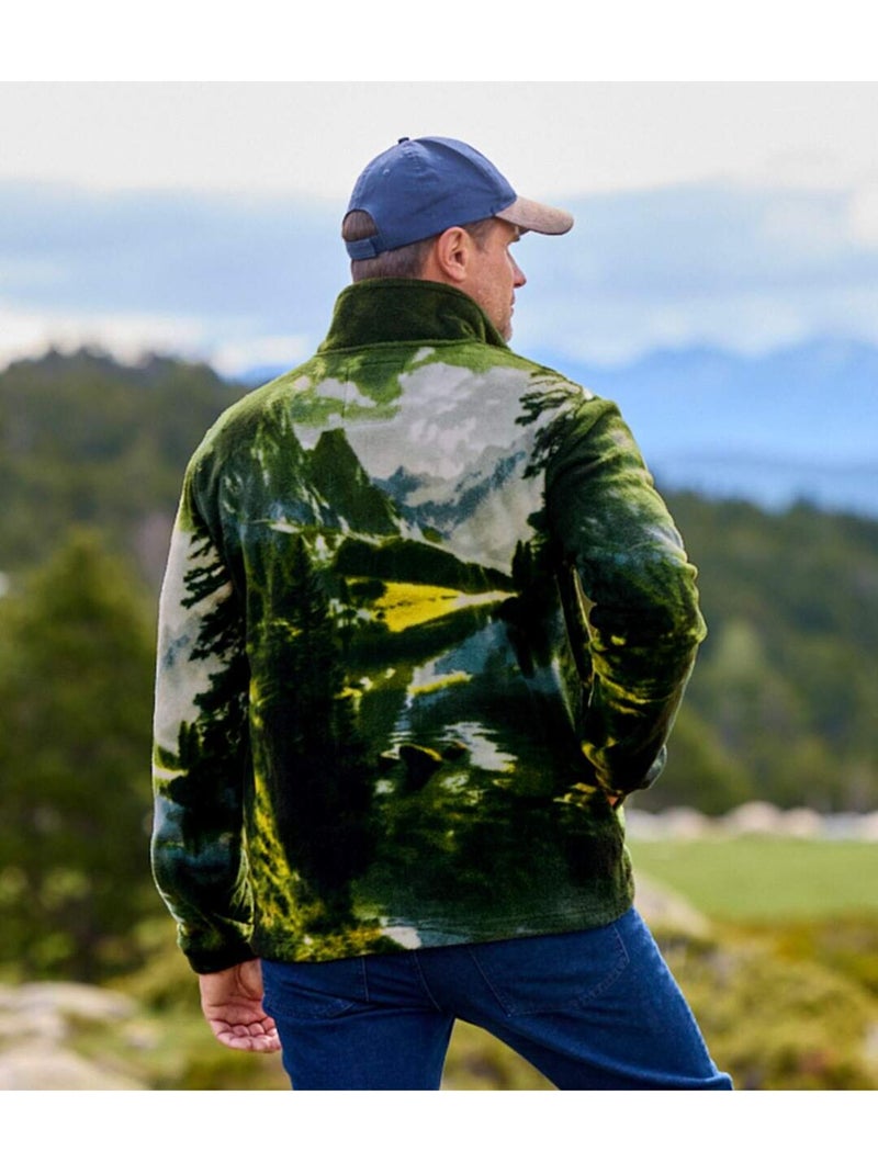 Fleecevest Rocheuses - ATLAS FOR MEN Groen - Kiabi