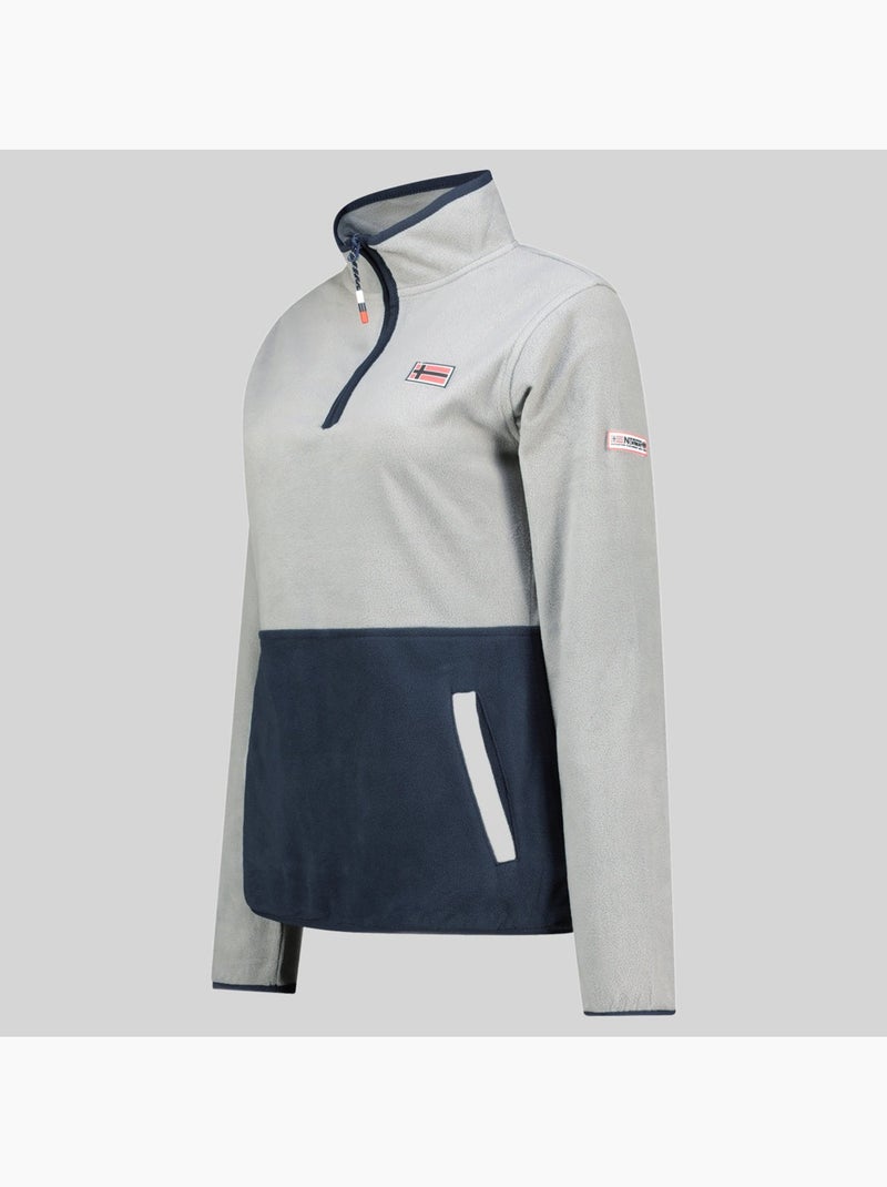 Fleecevest touki hz – geographical norway Lichtgrijs - Kiabi