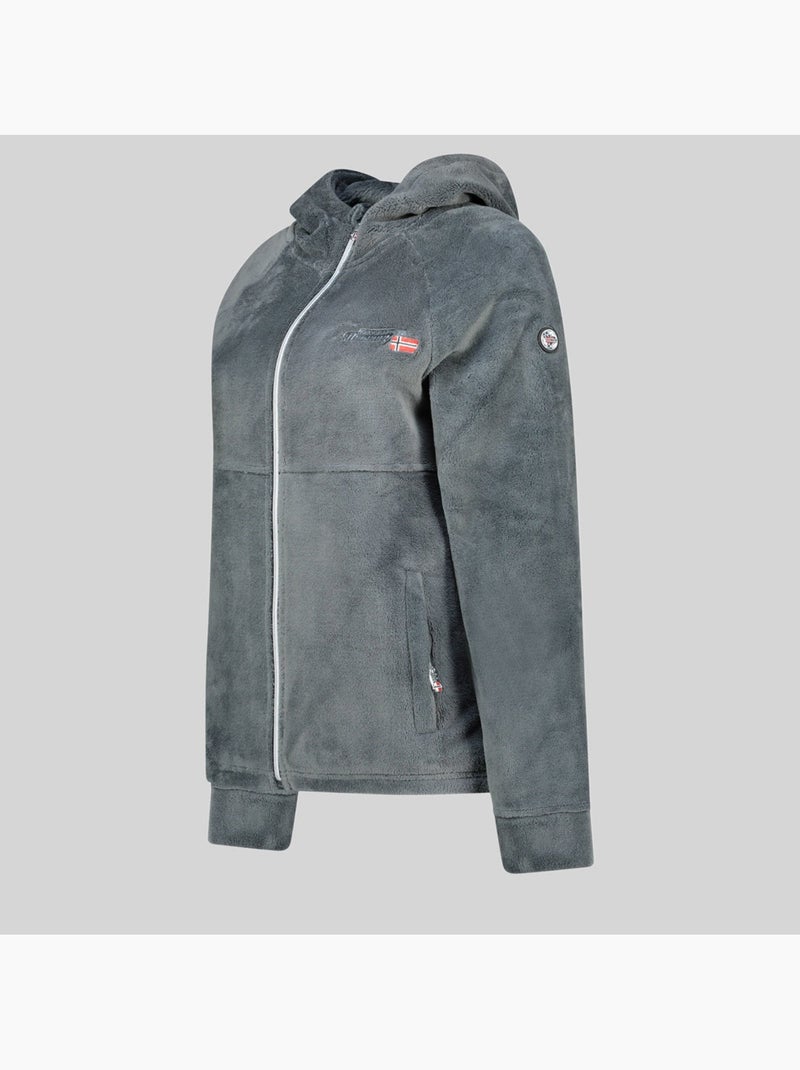 Fleecevest uliota – geographical norway Donkergrijs - Kiabi