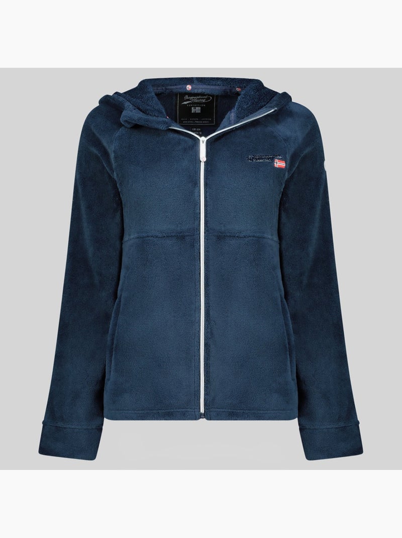 Fleecevest uliota – geographical norway Marineblauw - Kiabi