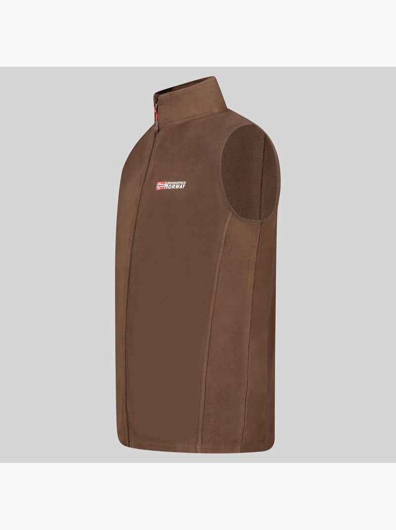 Fleecevest vug – geographical norway Bruin - Kiabi