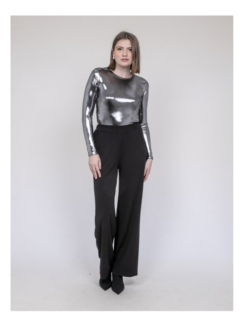 Fleura metallic top met lange mouwen - Kiabi Fleura metallic top met lange mouwen - Kiabi
