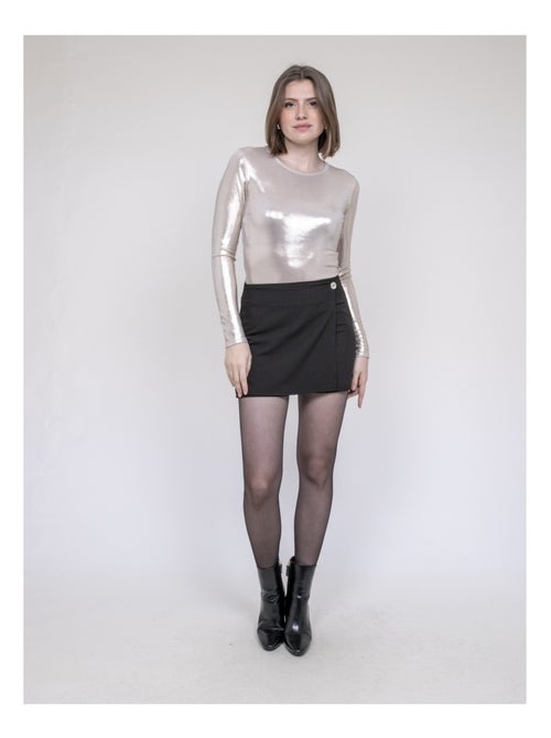 Fleura metallic top met lange mouwen - Kiabi Fleura metallic top met lange mouwen - Kiabi