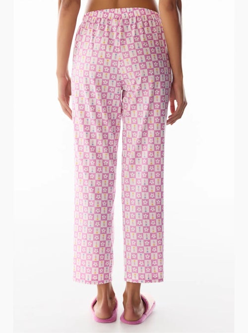 Flora met bloemenprint pyjamabroek penti - Kiabi Flora met bloemenprint pyjamabroek penti - Kiabi