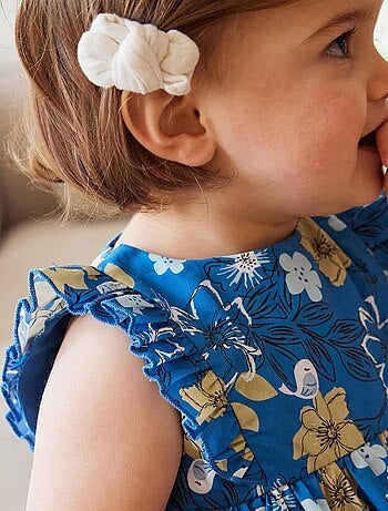 Flora poplin babyjurk